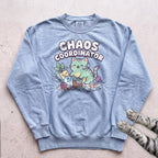 Chaos Coordinator Cat Sweatshirt - Chambray