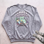 Chaos Coordinator Cat Sweatshirt - Grey