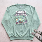 Chaos Coordinator Cat Sweatshirt - Light Green