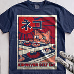 Conveyor Belt Cat T-Shirt - True Navy