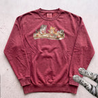Cookie Crew Cat Sweatshirt - Crimson