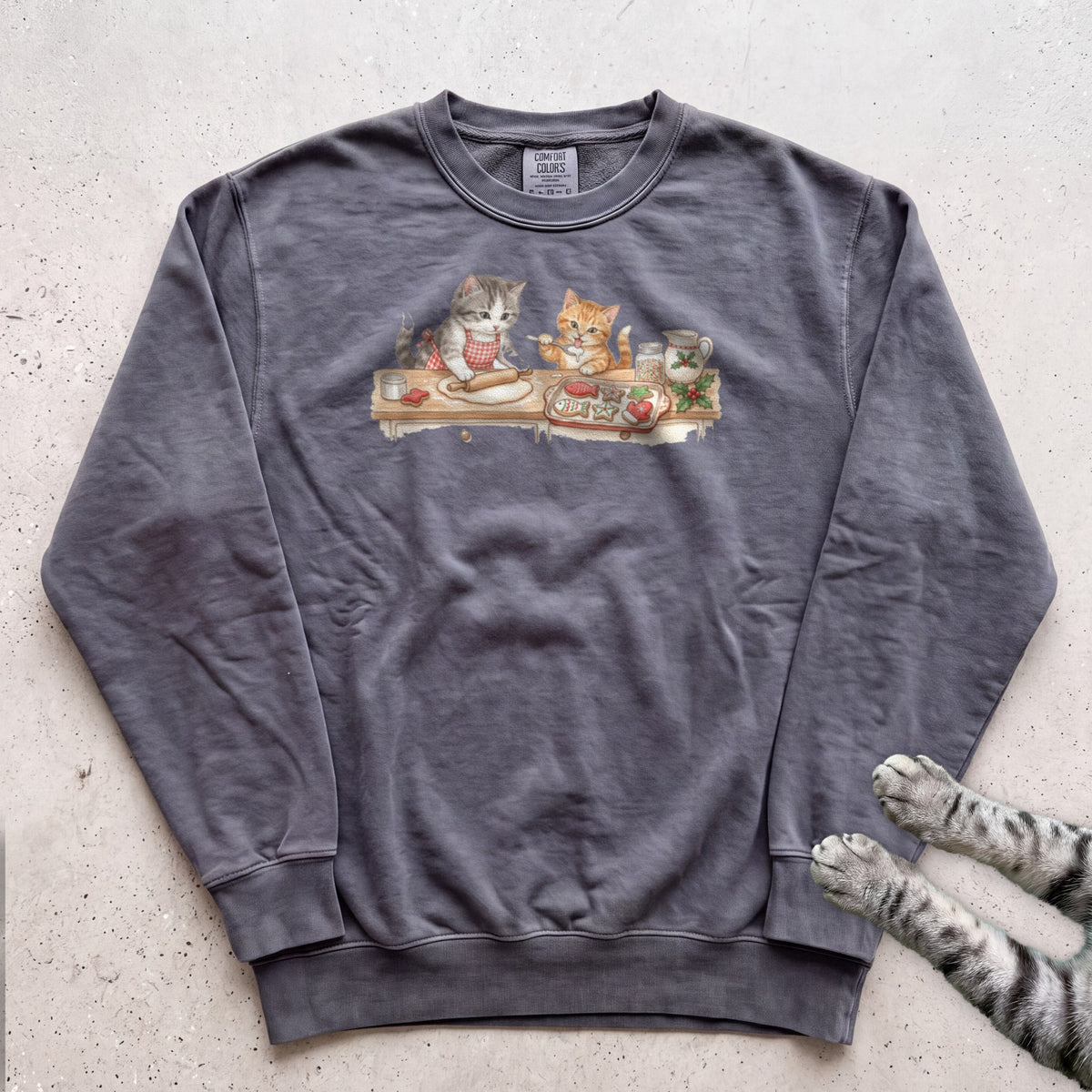Cookie Crew Cat Sweatshirt - Pepper