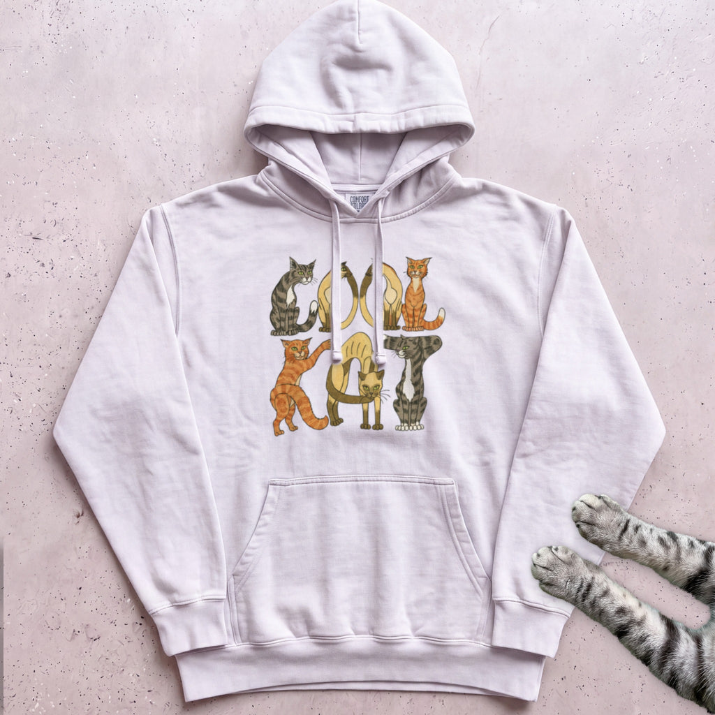 Cool Cat Hoodie - White