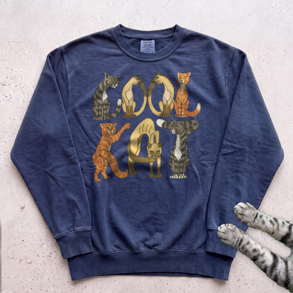 Cool Cat Sweatshirt - True Navy
