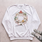 Cozy Hat Kittens Sweatshirt - White