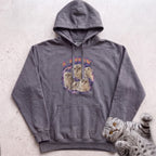 Custom Cat Graphic Hoodie — Retro Portraits Personalized Cat - Pepper