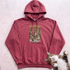 Custom Cat Personalized Hoodie - Crimson