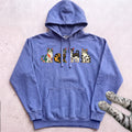 Cute Colorful Cats Hoodie - Flo Blue