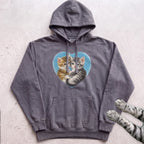 Heart Kittens Hoodie - Pepper