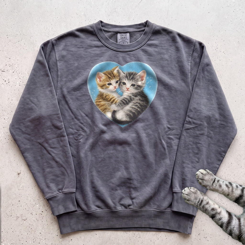 Heart Kittens Sweatshirt - Pepper