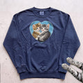 Heart Kittens Sweatshirt - True Navy