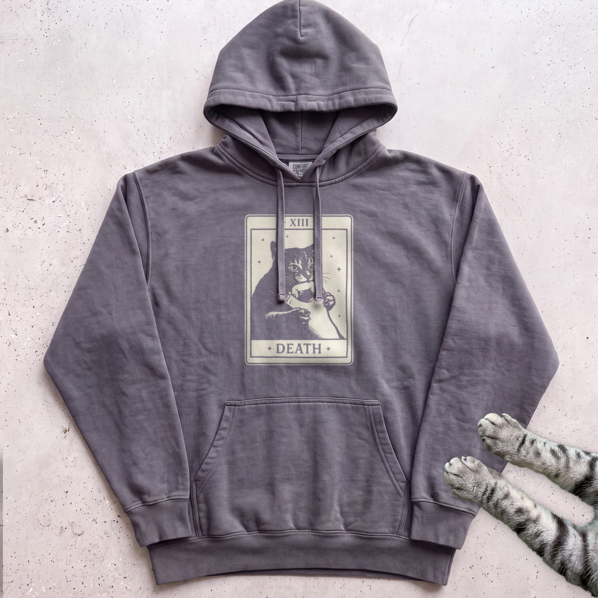 Death Tarot Cat Hoodie - Pepper