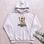 DJ Cat Headphones Hoodie - White