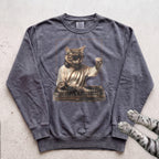 DJ Cat Vintage Mixer Sweatshirt - Pepper