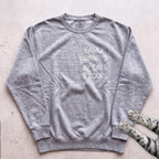 Easily Distracted by Cats & Books Sweatshirt - Grey
