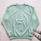Easily Distracted by Cats & Books Sweatshirt - Light Green
