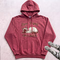 Equal Rights or I Bite Cat Hoodie - Crimson