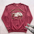 Equal Rights or I Bite Cat Sweatshirt - Crimson