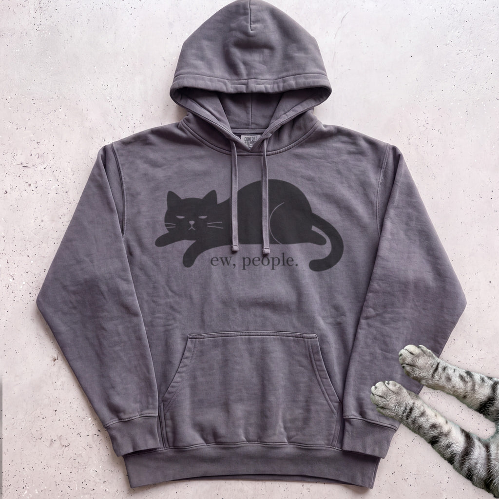 Ew, people Cat Hoodie - Pepper