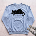 Ew, people Cat Sweatshirt - Chambray