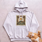 First Class Stamp Custom Personalized Cat Hoodie - White