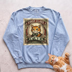 First Class Stamp Custom Personalized Cat Sweatshirt - Chambray