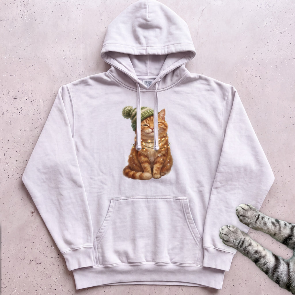 Glow-Up Ginger Cat Hoodie - White