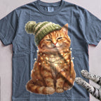 Glow-Up Ginger Cat T-Shirt - Blue Jean