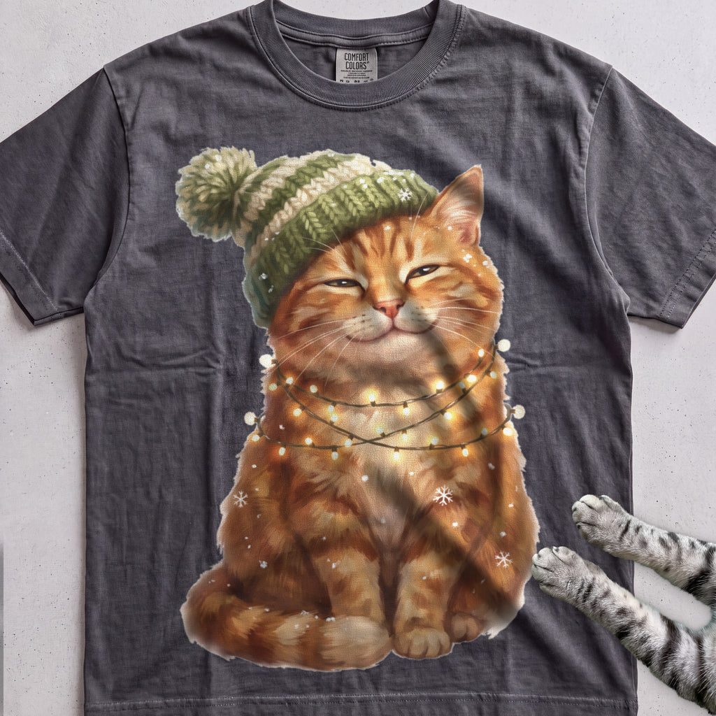 Glow-Up Ginger Cat T-Shirt - Pepper