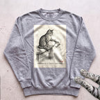 Gravity Check Cat Sweatshirt - Grey