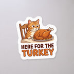 Here for the Turkey Cat Sticker on a concrete floor