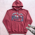 Home for the Holidays Cat Hoodie - Crimson
