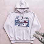 Home for the Holidays Cat Hoodie - White