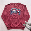 Home for the Holidays Cat Sweatshirt - Crimson