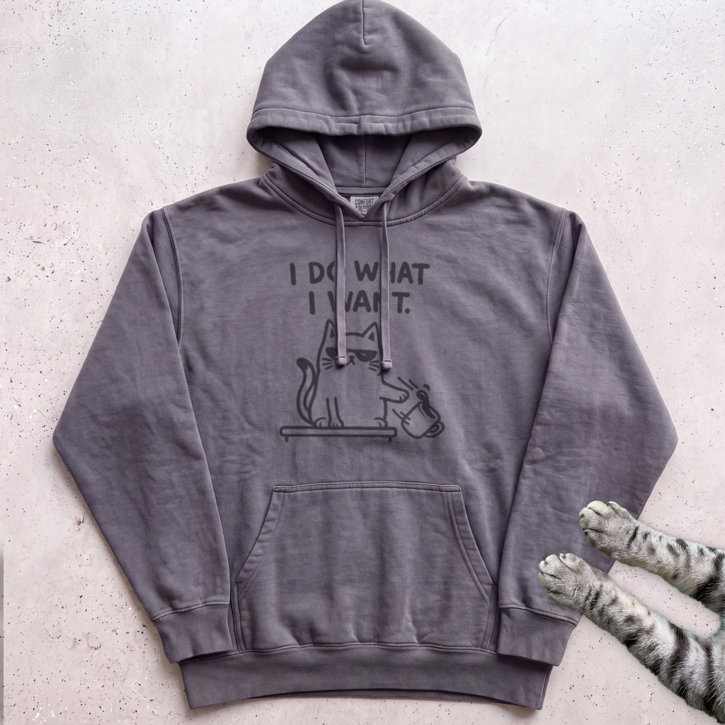 I Do What I Want Cat Hoodie - Pepper
