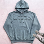 I Just Want to Hang Out with My Cat Hoodie - Seafoam