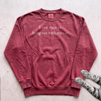 I Just Want to Hang Out with My Cat Sweatshirt - Crimson
