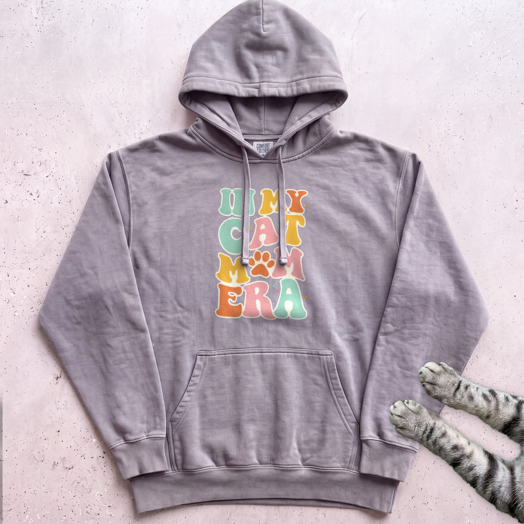 In My Cat Mom Era Hoodie - Grey