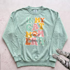 In My Cat Mom Era Sweatshirt - Light Green