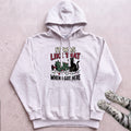 It Was Like That When I Got Here Cat Hoodie - White
