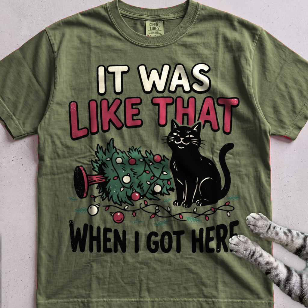 It Was Like That When I Got Here Cat T-Shirt - Hemp