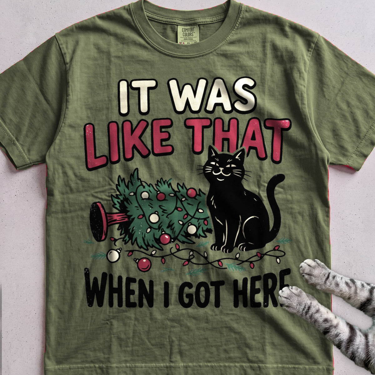It Was Like That When I Got Here Cat T-Shirt - Hemp