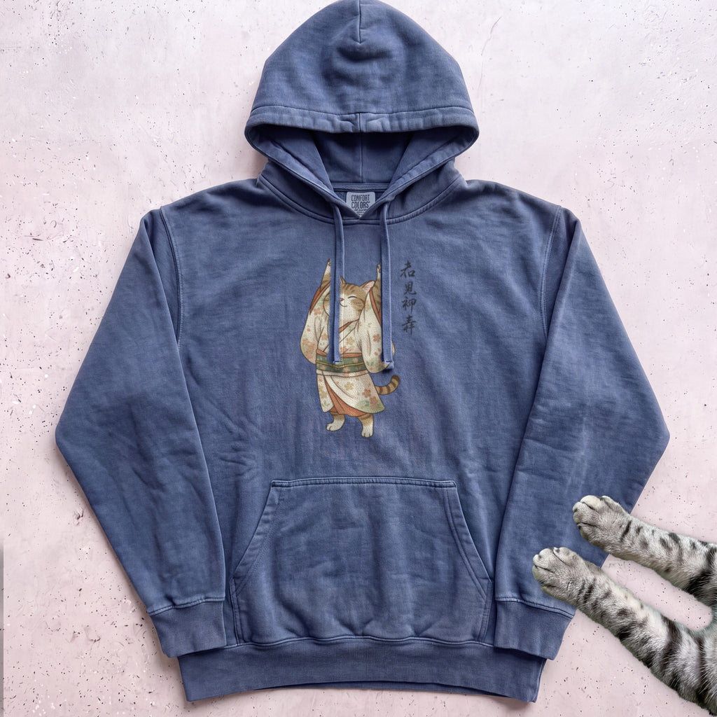 Kimono Cat Hoodie - Denim