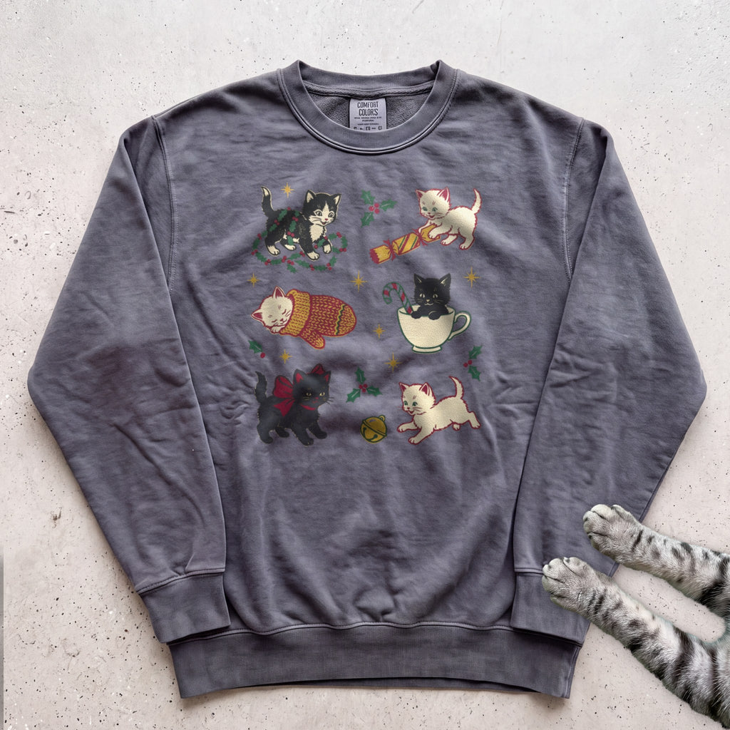Kitten Chaos Cat Sweatshirt - Pepper