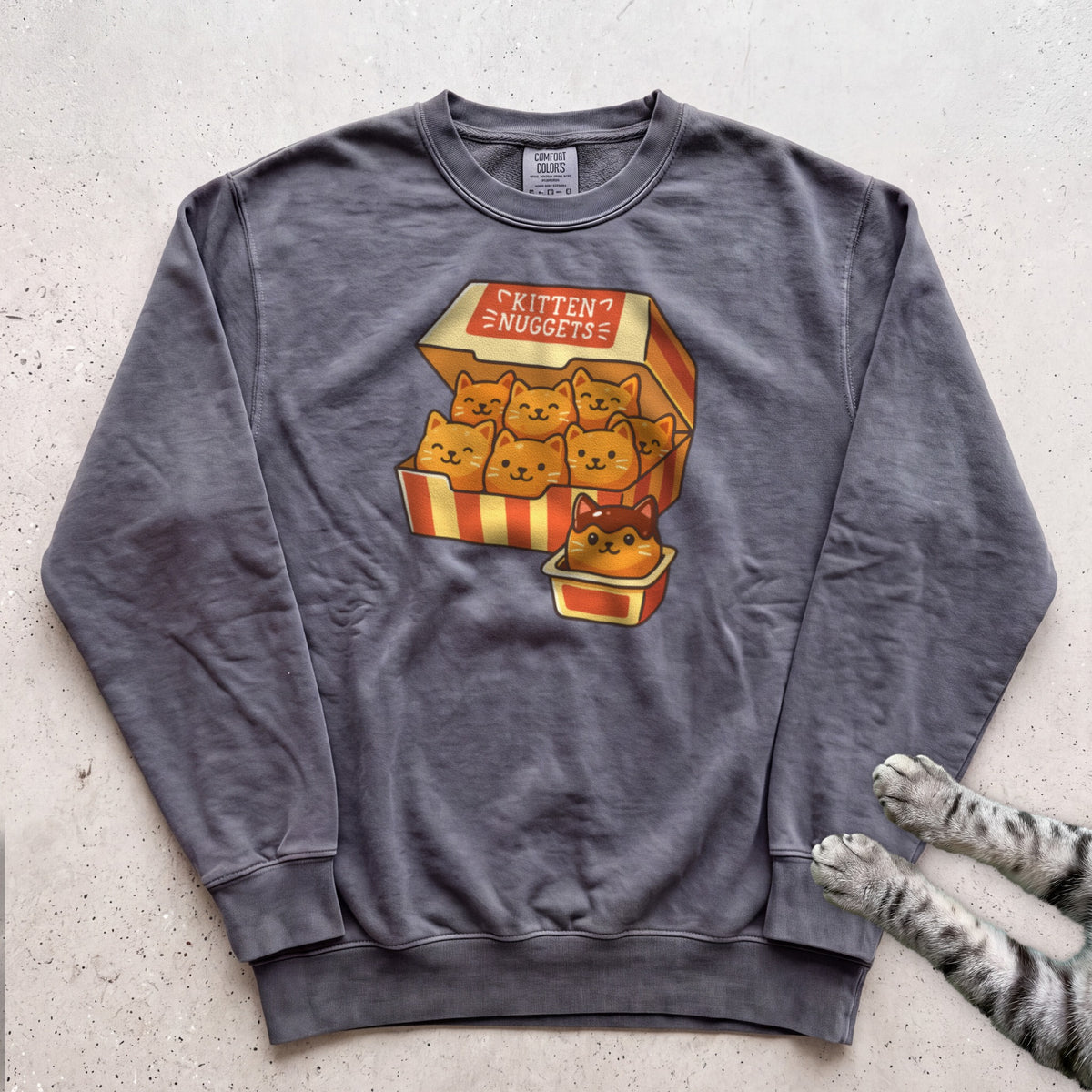 Kitten Nuggets Sweatshirt - Pepper