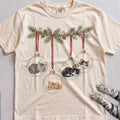 Kittens in Glass Baubles T-Shirt - Ivory