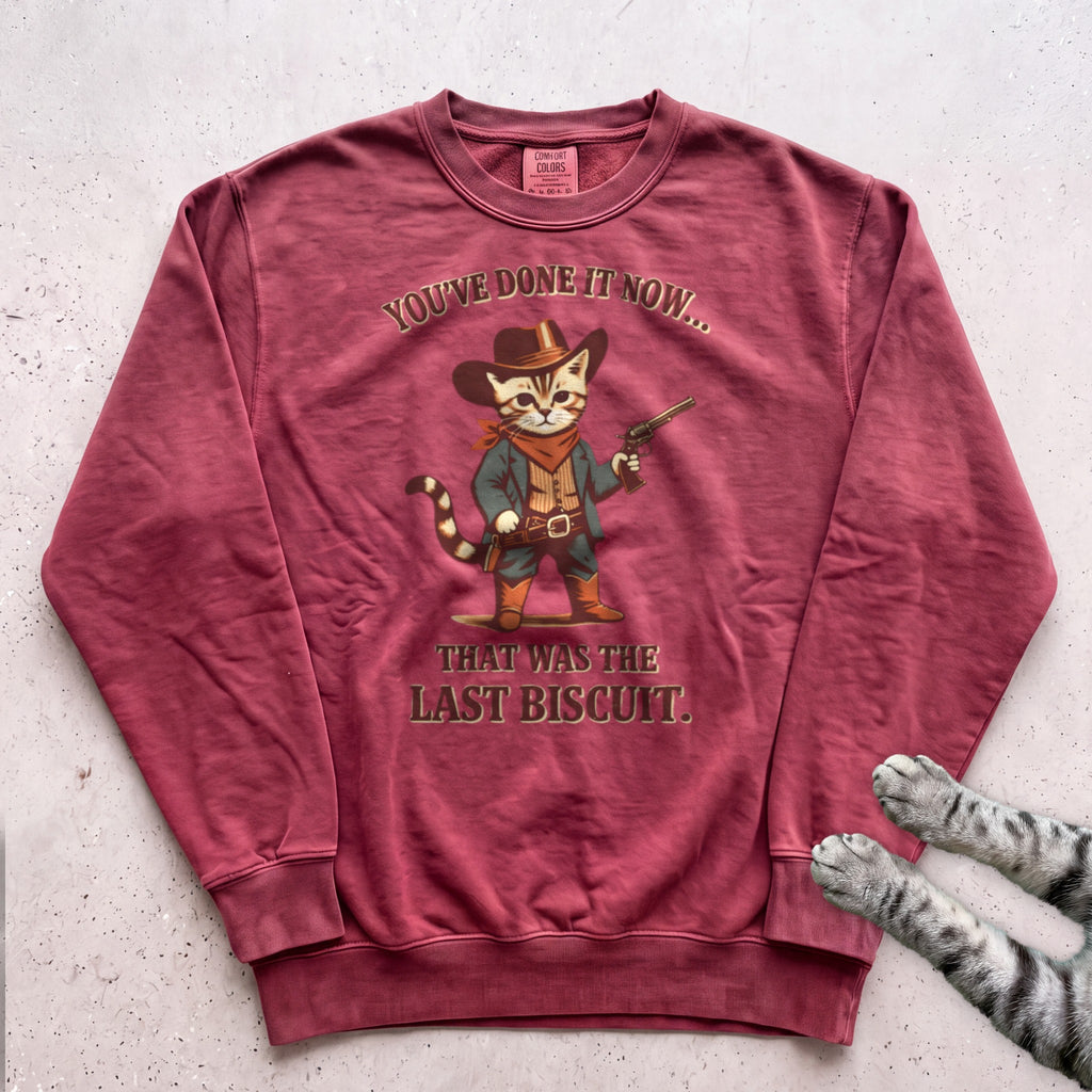 Last Biscuit Sweatshirt - Crimson