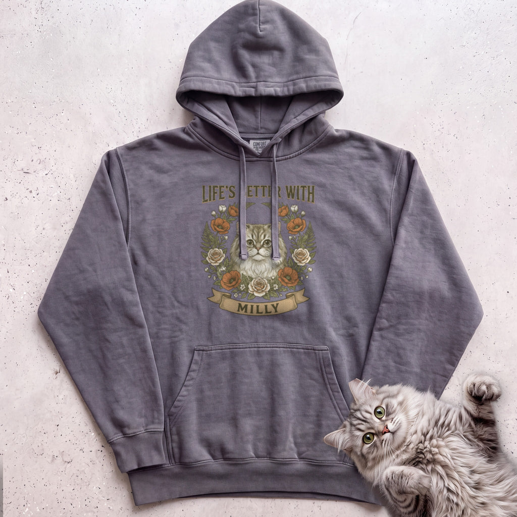 Life is Better With Your Cat Customizable Personalized Hoodie - Pepper