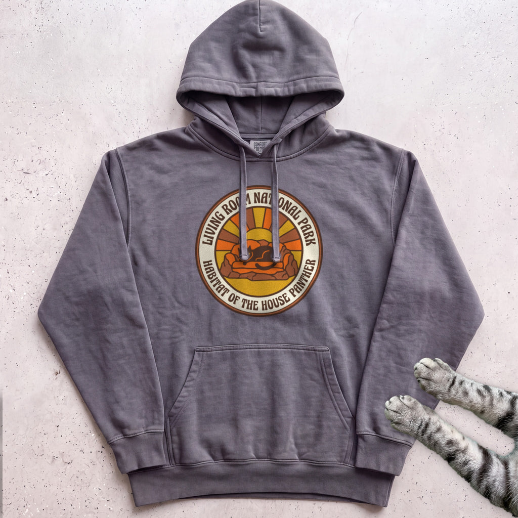 Living Room National Park Cat Hoodie - Pepper