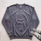 Meow Cat Graphic Sweatshirt - Pepper